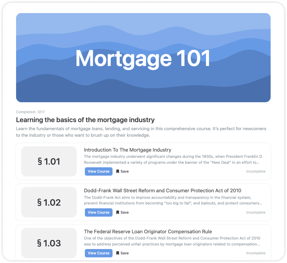 Mortgage 101 Courses | Smart Mortgage Training